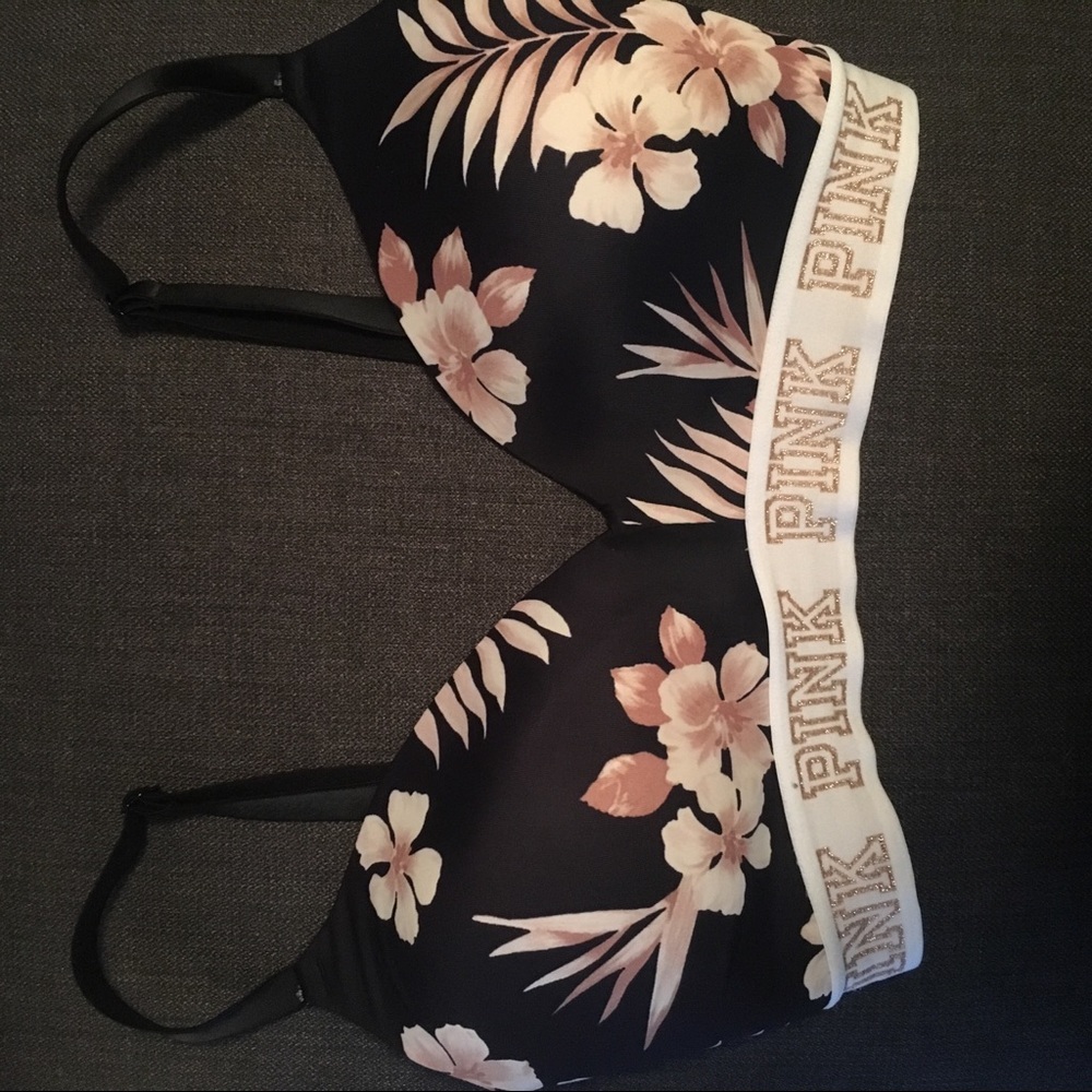 Pink Tropical Bra